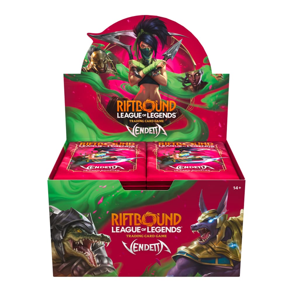 League of Legends Riftbound: Vendetta Booster Box – 24 Packs (English Version)